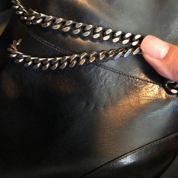 YSL Saint Laurent Leather Knee-High Boots Size 39 - Picture 8 of 8